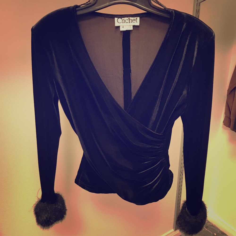Cachet Black Blouse